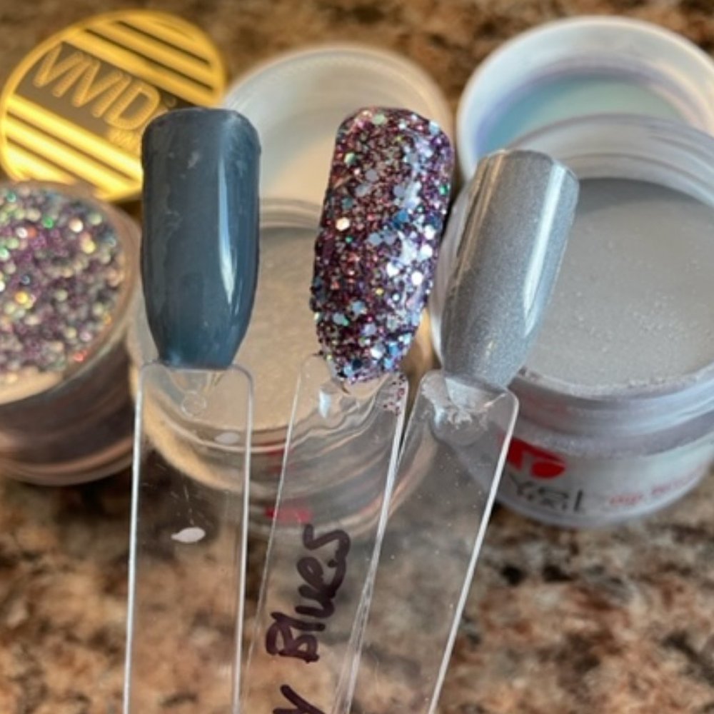 Revel Tender and Wishful and Discont Vivi Dips - Napa Valley Blues Chunk Glitter